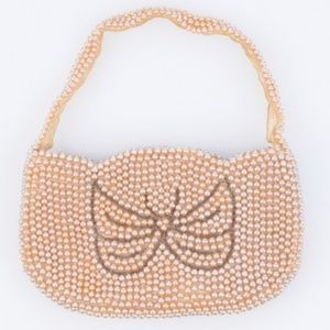 Vintage Pearl Bridal Purse - 1950s Made in Japan